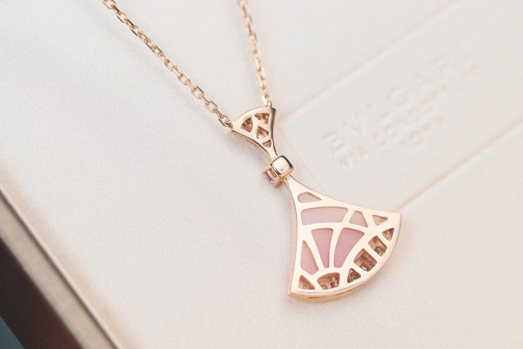 [BIJOUX]DREAM NECKLACE PINK MOP DIAMOND