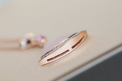 [BIJOUX] COLLIER DREAM NACRE ROSE DIAMANT