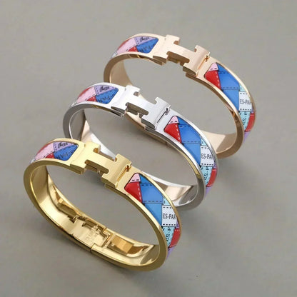 [BIJOUX]Hブレスレット ドットボーダー 12MM