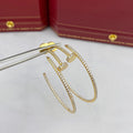 [BIJOUX]JUTE BOUCLES D'OREILLES FULL DIAMANTS 1.8MM