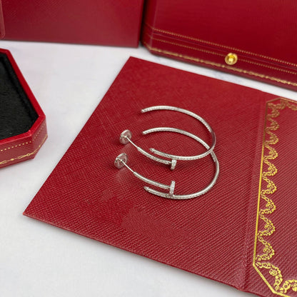 [BIJOUX]JUSTE EARRINGS FULL DIAMONDS 1.8MM