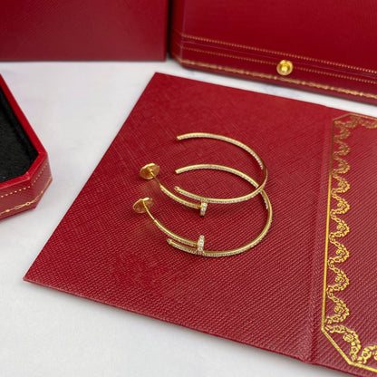 [BIJOUX]JUSTE EARRINGS FULL DIAMONDS 1.8MM