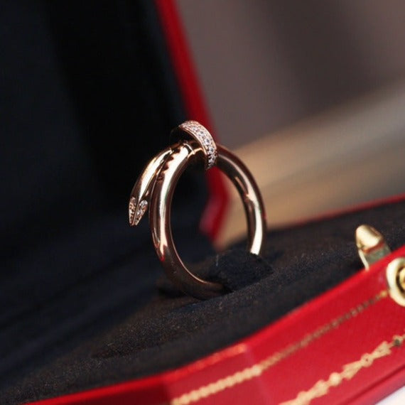 [BIJOUX]JUSTE RING 2.65MM PINK GOLD DIAMOND