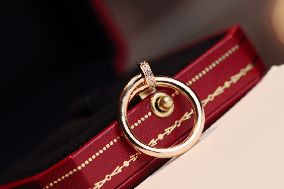 [BIJOUX]BAGUE JUSTE 2.65MM OR ROSE DIAMANT