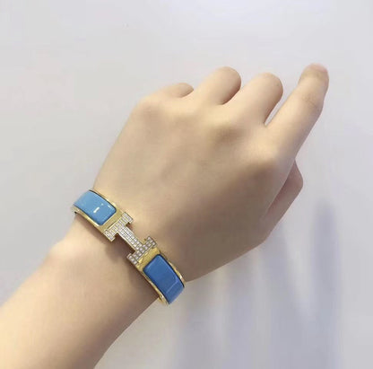 [BIJOUX]H CLOUD BLUE BRACELET GOLD DIAMOND