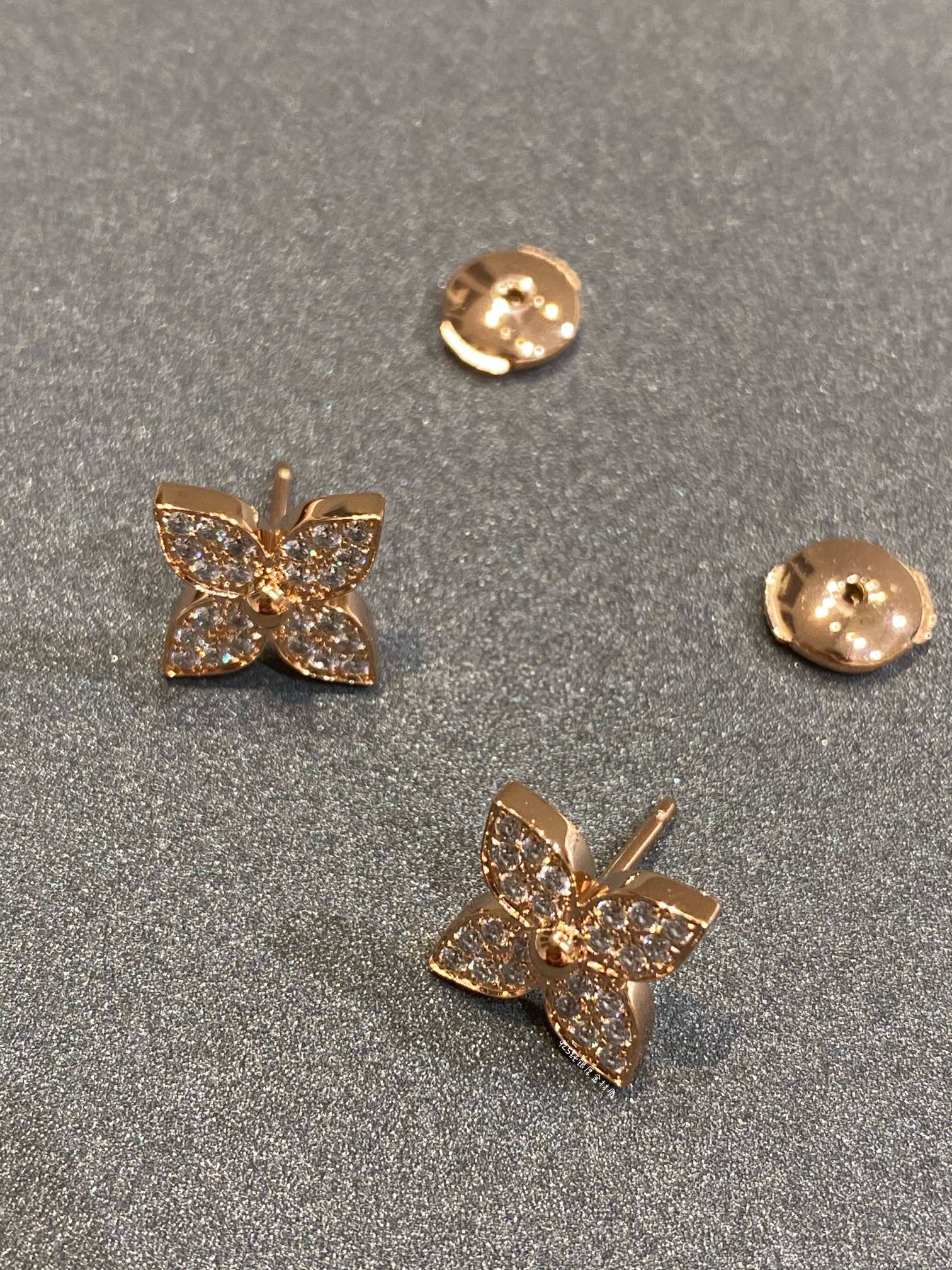 [BIJOUX]BOUCLES D'OREILLES ETOILE DIAMANT