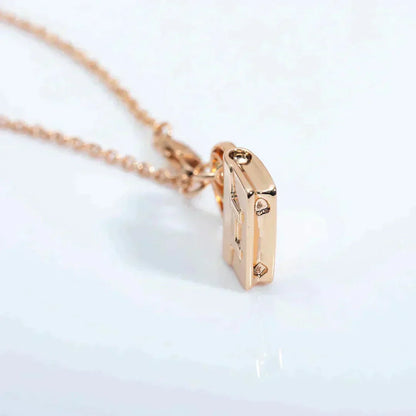 [BIJOUX]AMULETTE PEDANT ROSE GOLD NECKLACE