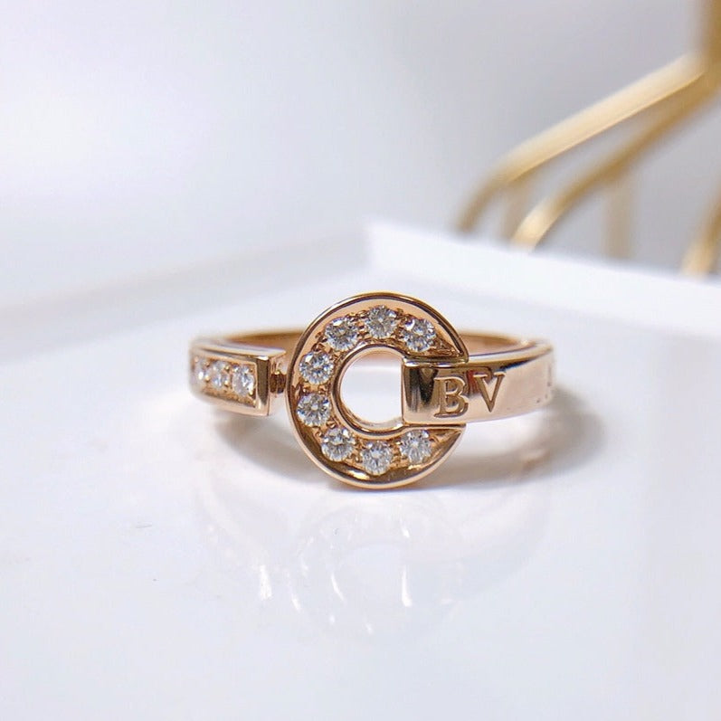 [BIJOUX]BAGUE DE RÊVE DIAMANT OR ROSE