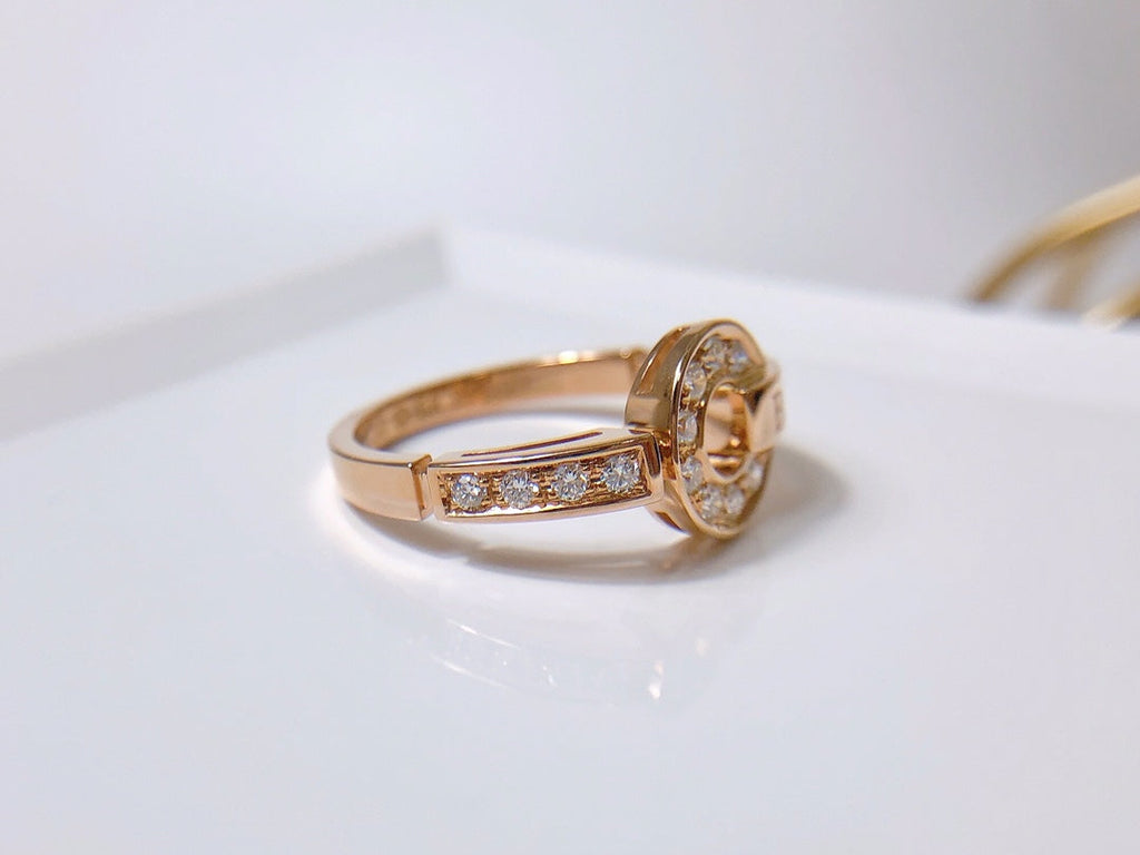 [BIJOUX]BAGUE DE RÊVE DIAMANT OR ROSE