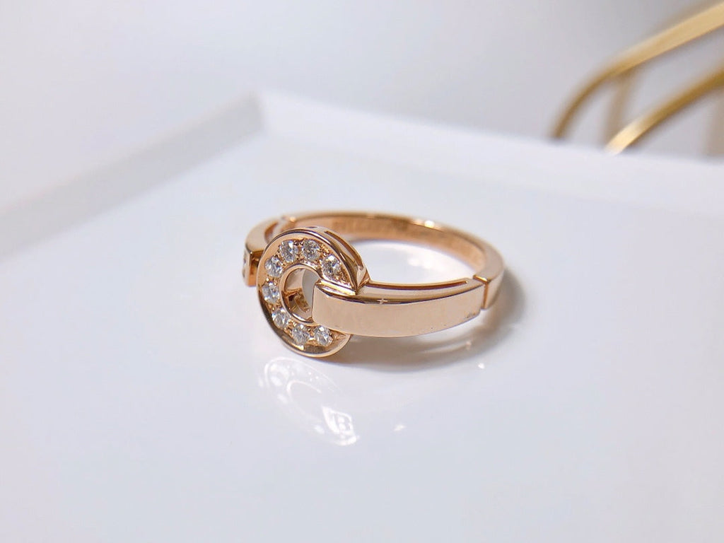 [BIJOUX]BAGUE DE RÊVE DIAMANT OR ROSE