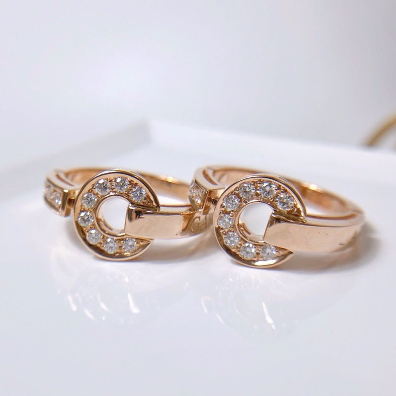 [BIJOUX]BAGUE DE RÊVE DIAMANT OR ROSE