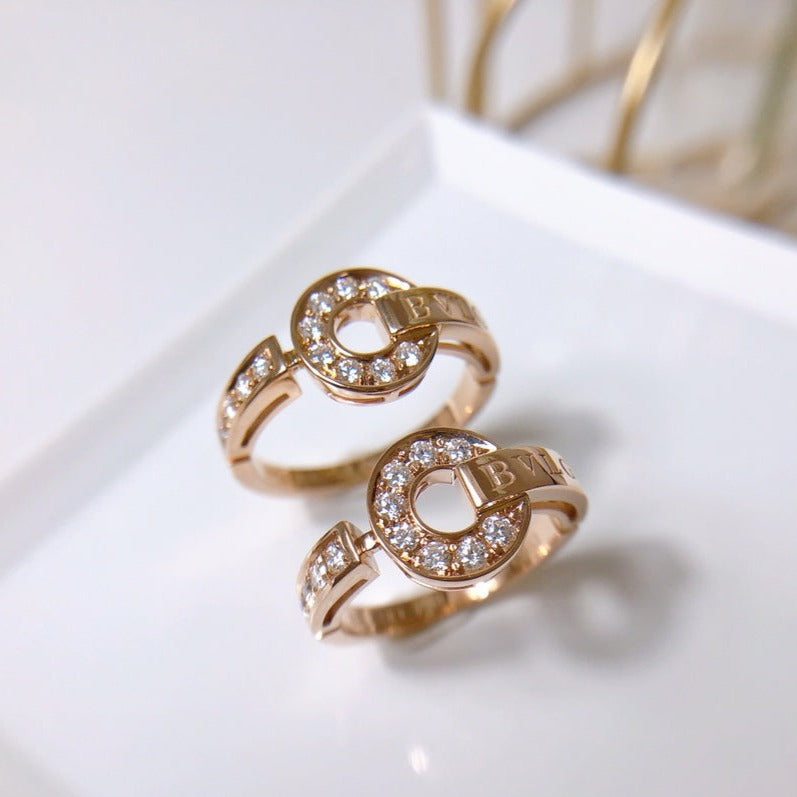 [BIJOUX]BAGUE DE RÊVE DIAMANT OR ROSE