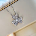 [Topon]CLOVER DIAMOND NECKLACE SILVER