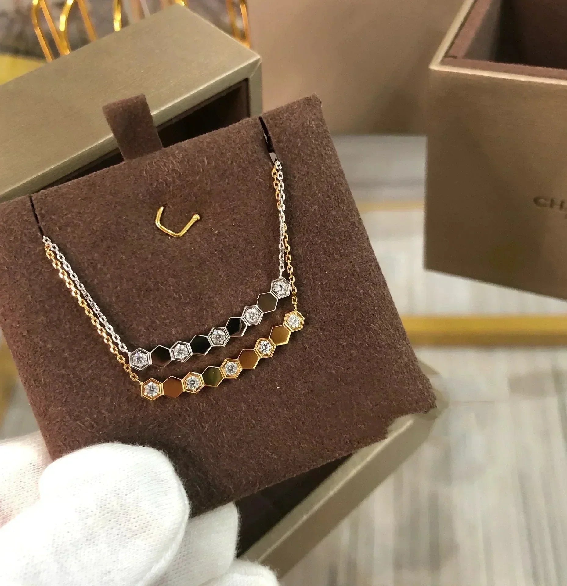 [BIJOUX] COLLIER BEE LOVE DIAMANT