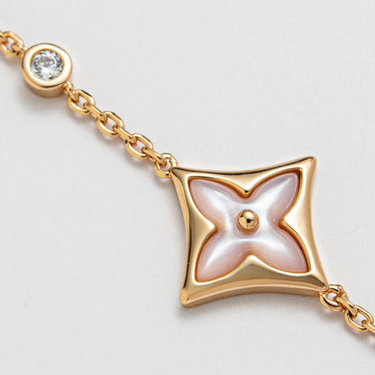 [BIJOUX]STAR 1 DIAMOND PINK GOLD BRACELET