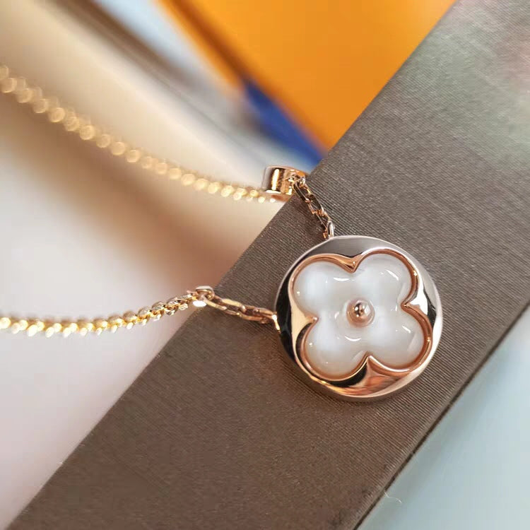 [BIJOUX] COLLIER SUN MOP OR 1 DIAMANT