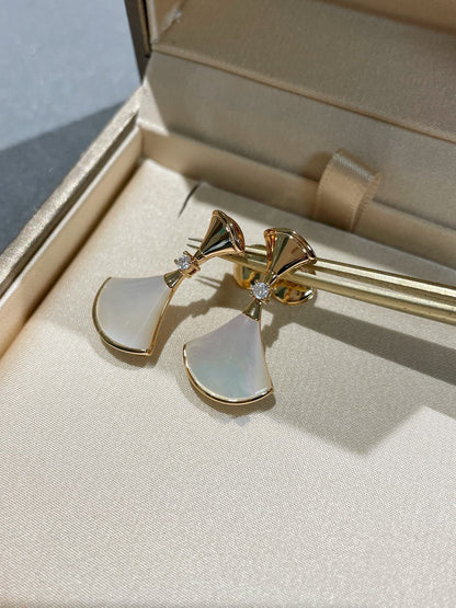 [BIJOUX]DREAM MOP 1 DIAMOND EARRINGS