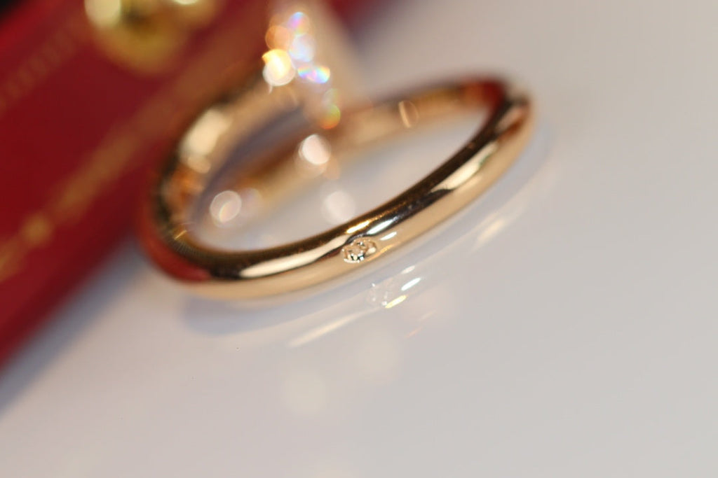 [BIJOUX]BAGUE JUSTE 2.65MM OR DIAMANT