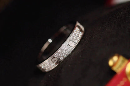 [BIJOUX]LOVE RING 3.6MM DIAMOND PAVED