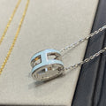 [BIJOUX]POP H LIGHT BLUE NECKLACE