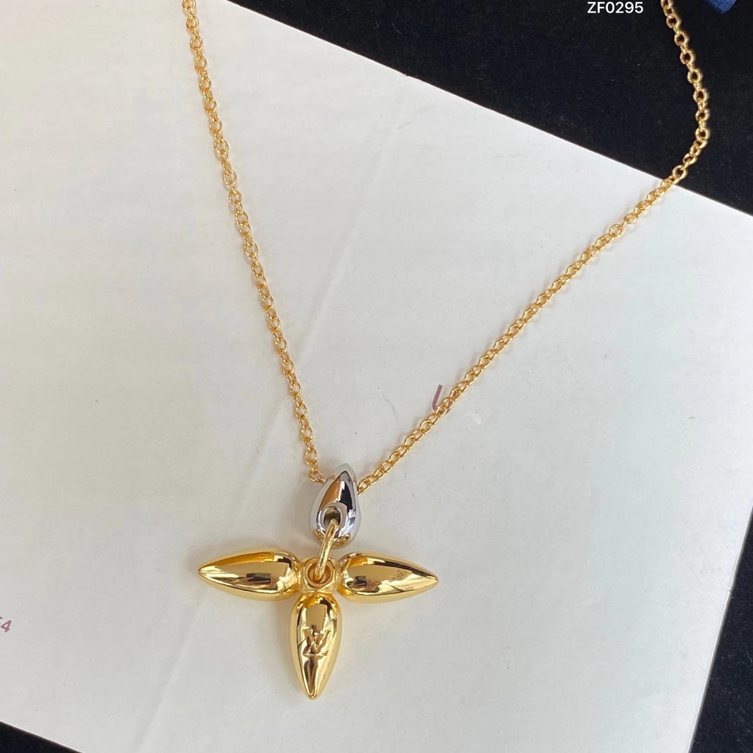 [BIJOUX]LOUISETTE PEDANT GOLD NECKLACE