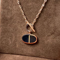 [BIJOUX]CHAINE VERSO BLACK CERAMIC NECKLACE