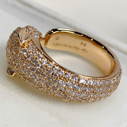 [BIJOUX]PANTHERE PINK GOLD DIAMOND RING