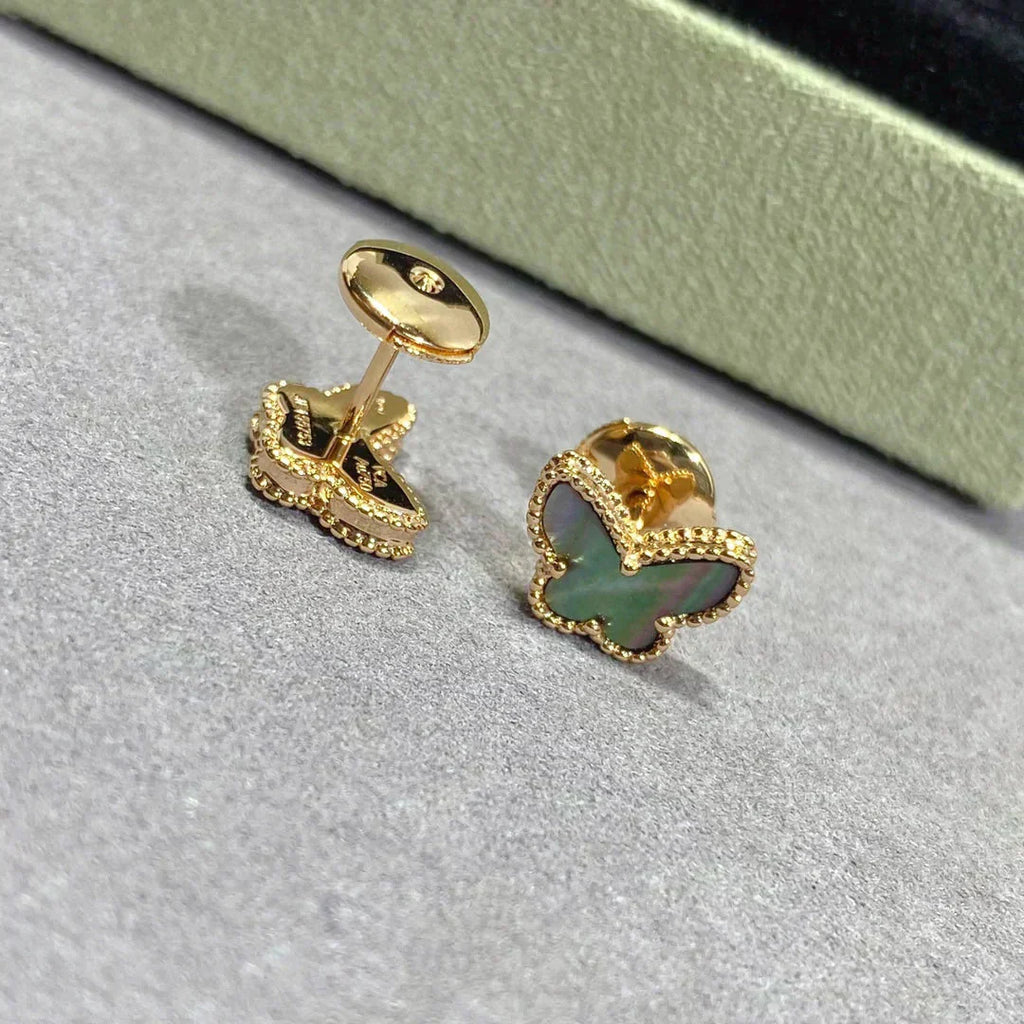 [BIJOUX]BUTTERFLY DARK MOP  EARRINGS