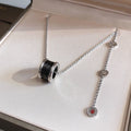 [BIJOUX]ZERO 1 BLACK CERAMIC SILVER NECKLACE