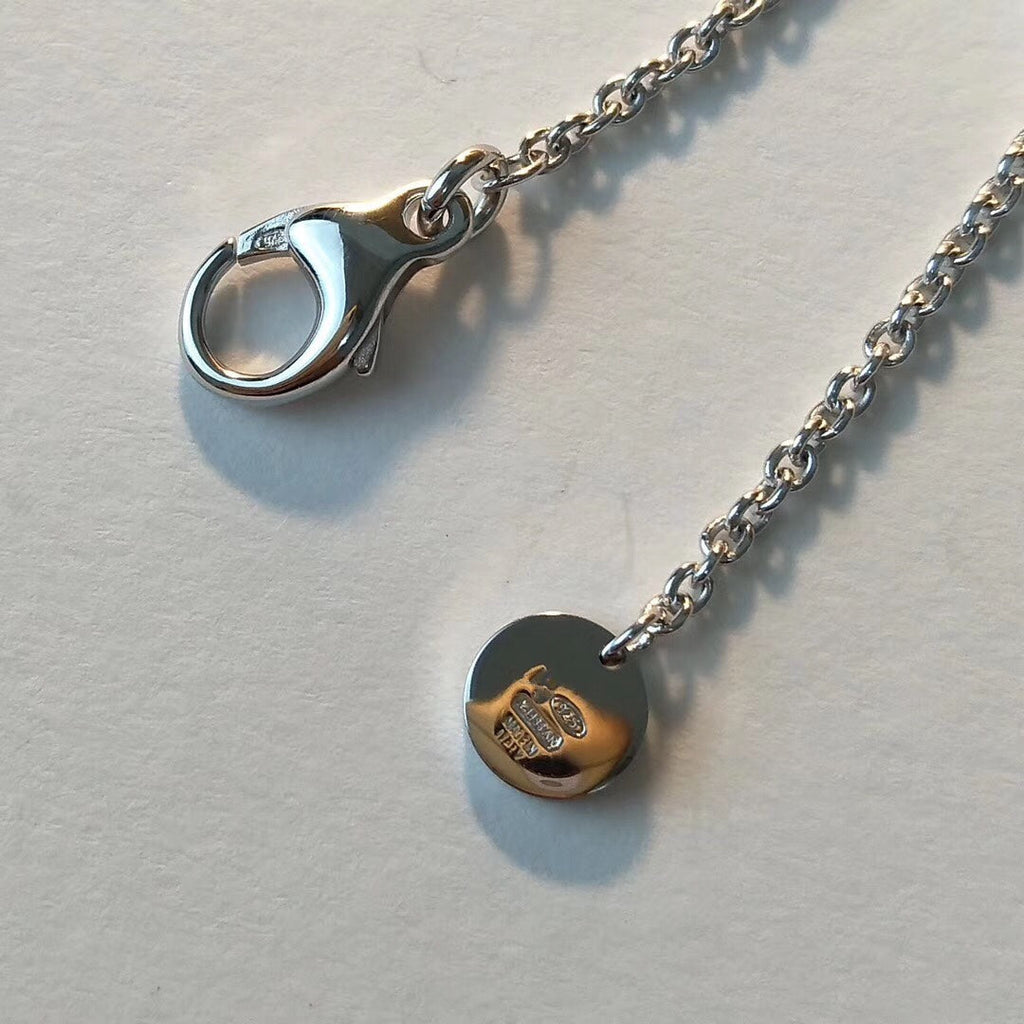 [BIJOUX]ZERO 1 BLACK CERAMIC SILVER NECKLACE