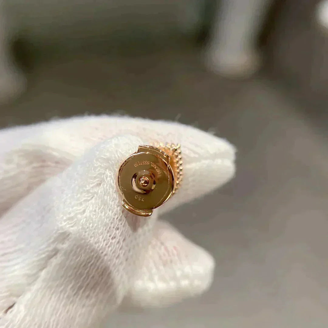 [BIJOUX]HEART CARNELIAN STUD EARRINGS