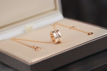 [BIJOUX]ZERO 1 PINK GOLD DIAMOND NECKLACE