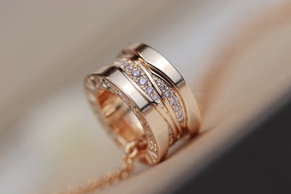 [BIJOUX]ZERO 1 PINK GOLD DIAMOND NECKLACE