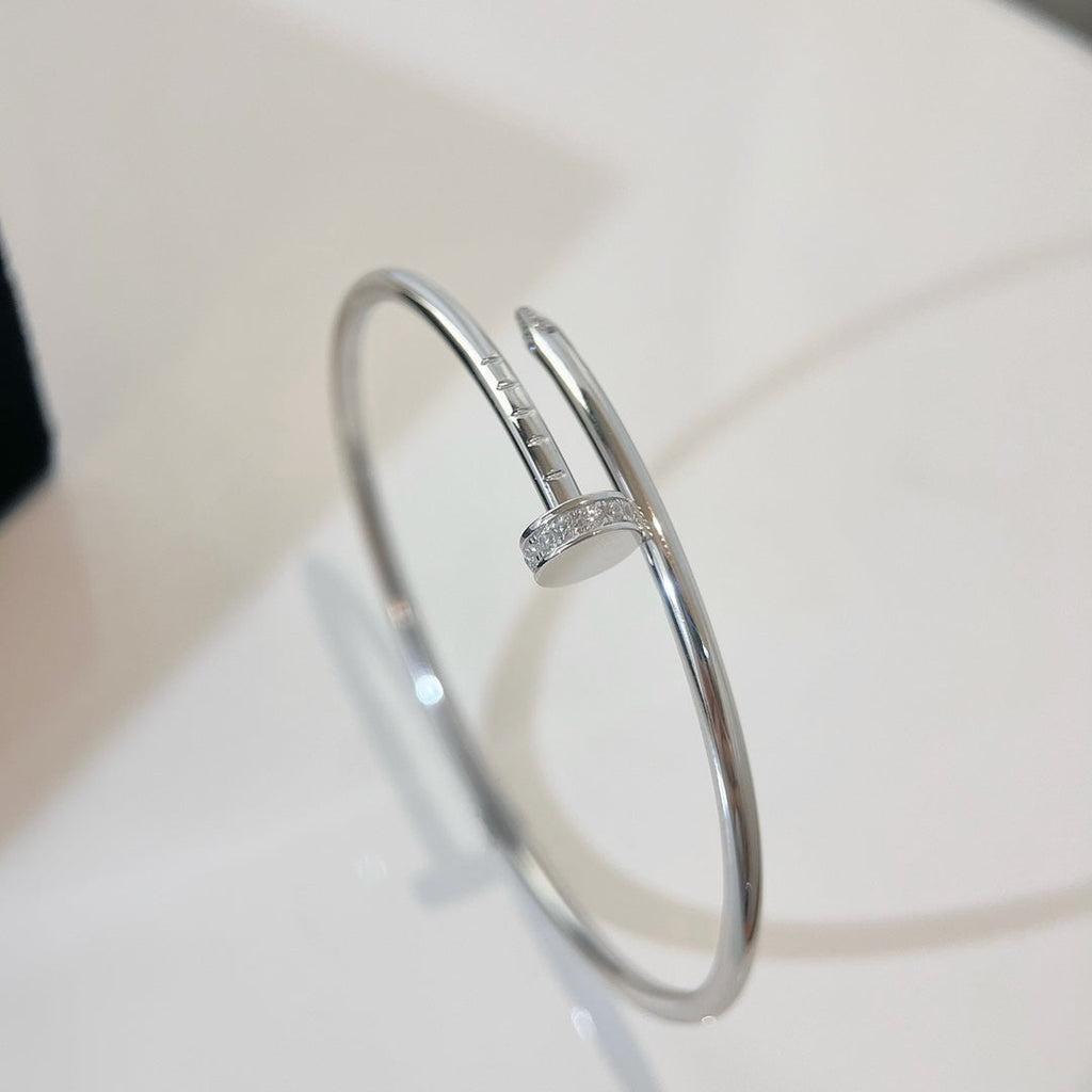 [BIJOUX]JUSTE BRACELET 2.5MM SILVER DIAMOND
