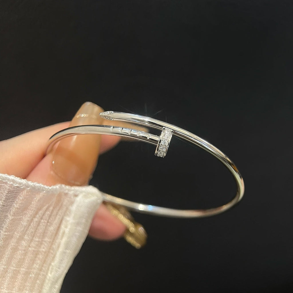 [BIJOUX]JUSTE BRACELET 2.5MM SILVER DIAMOND