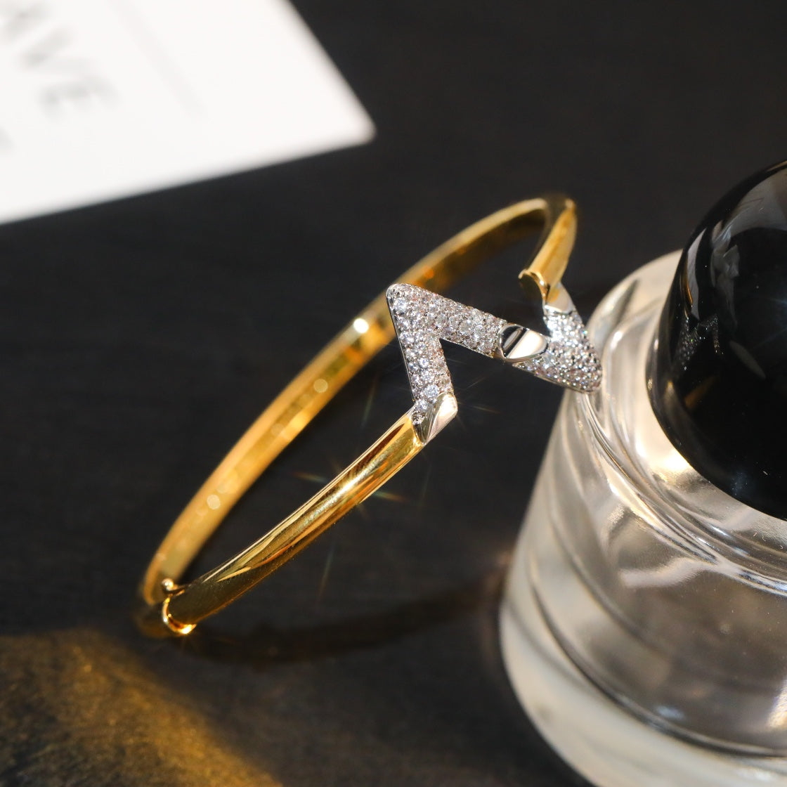 [BIJOUX]VOLTE アップサイトダウン ゴールド ダイヤモンド ブレスレット