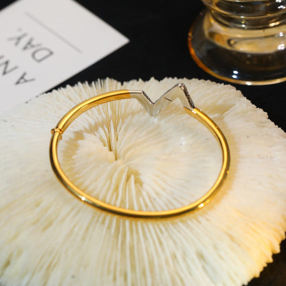 [BIJOUX]VOLTE アップサイトダウン ゴールド ダイヤモンド ブレスレット