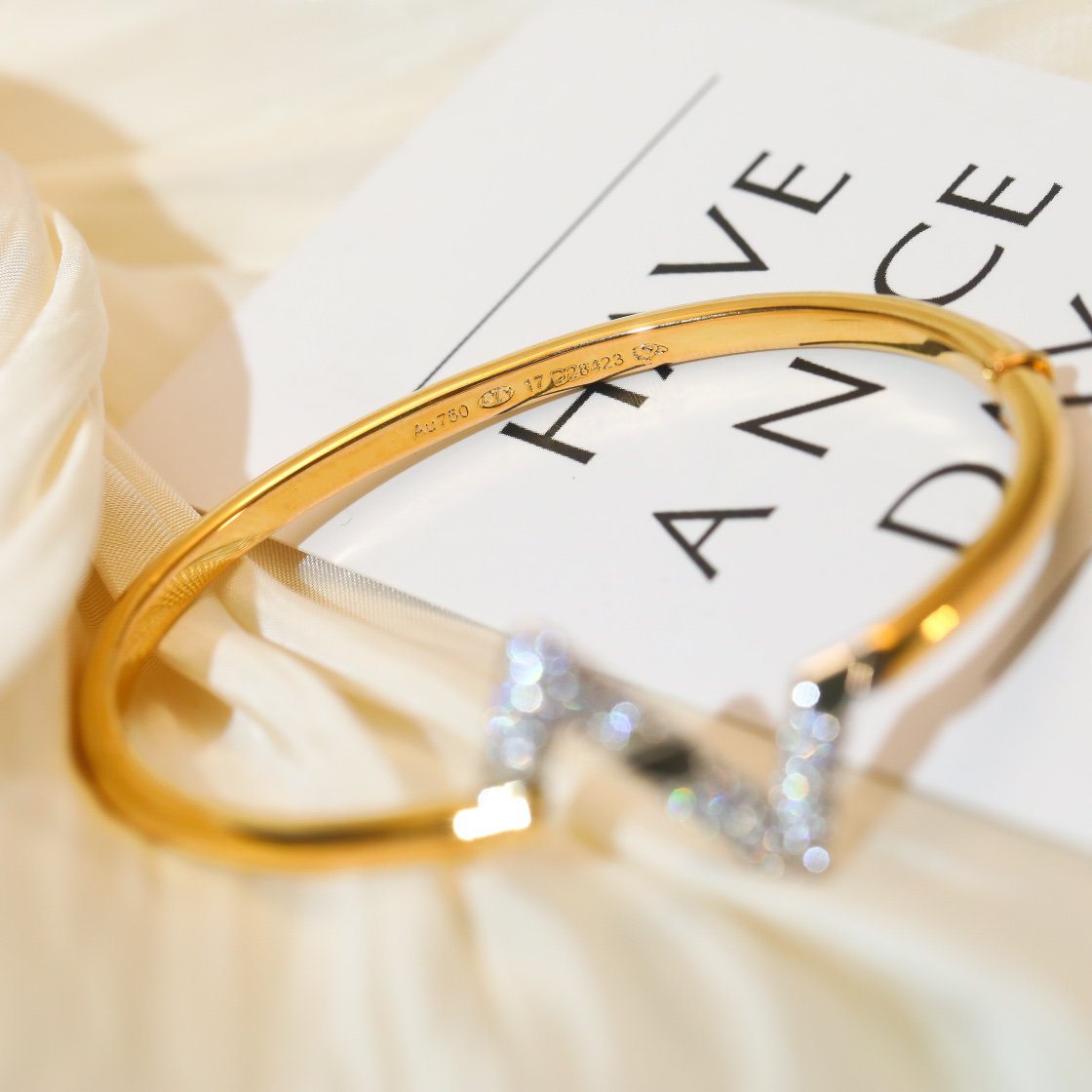 [BIJOUX]VOLTE UPSITE DOWN GOLD DIAMOND BRACELET