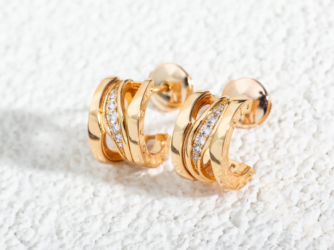 [BIJOUX]ZERO 1 PINK GOLD DIAMONDS EARRINGS