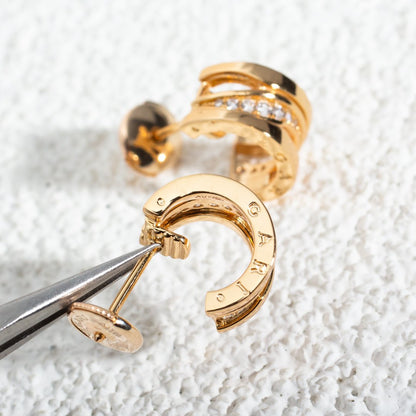 [BIJOUX]ZERO 1 PINK GOLD DIAMONDS EARRINGS