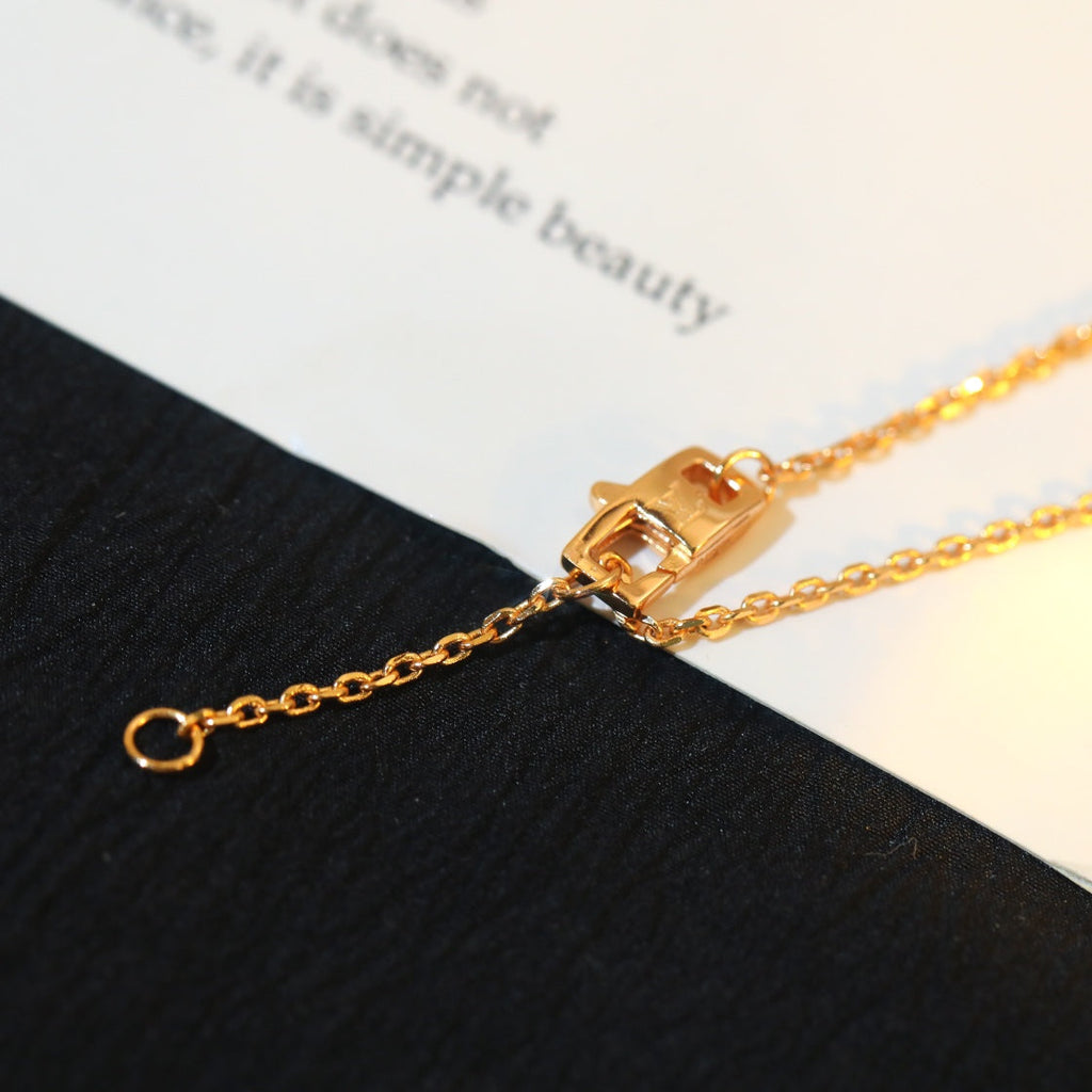 [BIJOUX]STAR AND SUN DIAMOND PINK GOLD NECKLACE