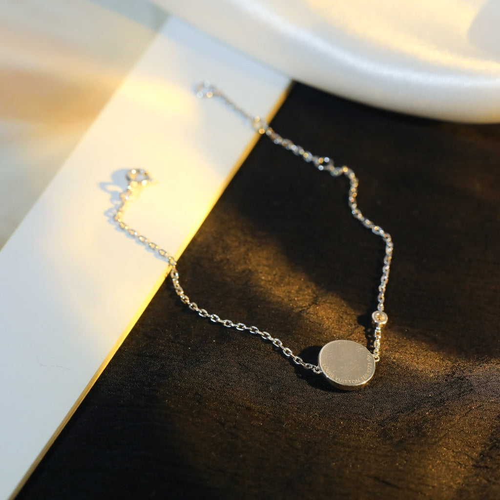 [BIJOUX]BRACELET ARGENT MOTIF SOLEIL NACRE ROSE