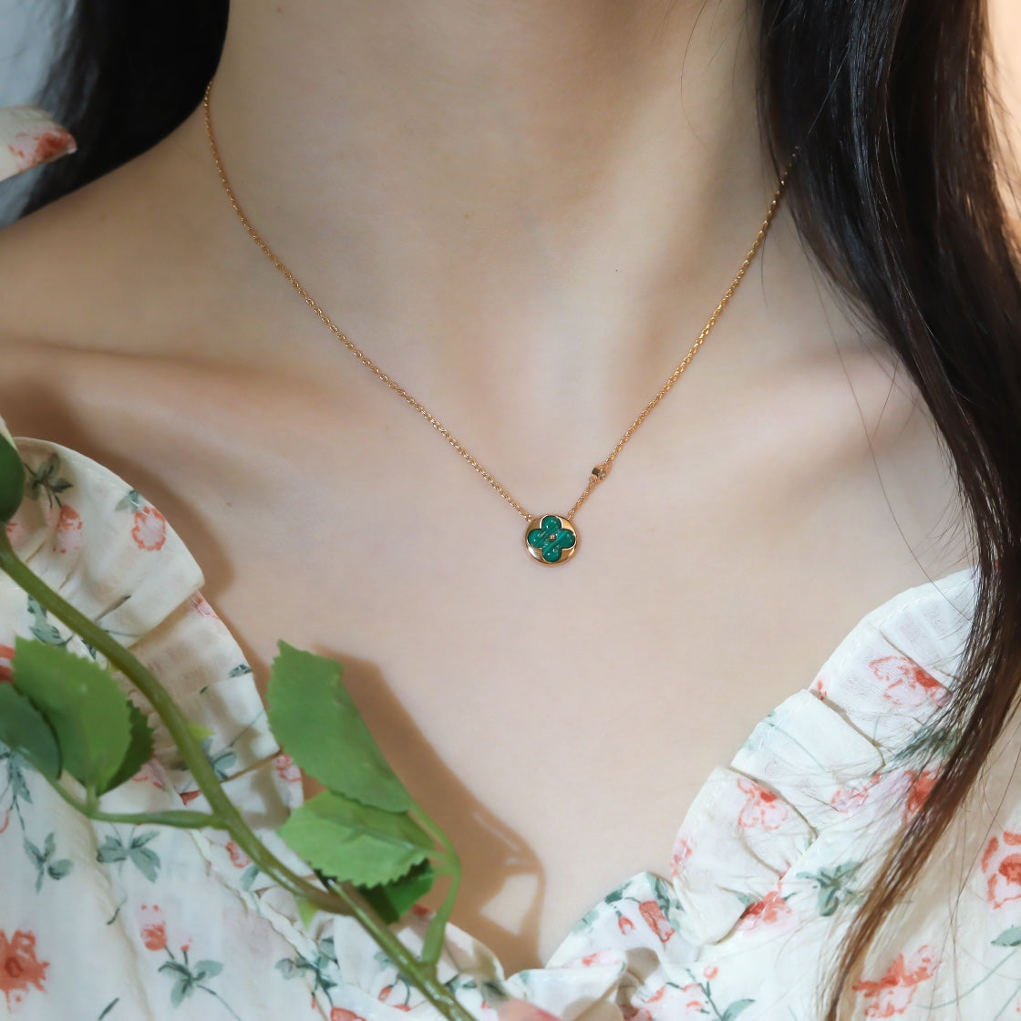 [BIJOUX] COLLIER PENDENTIF SOLEIL OR ROSE 1 DIAMANT