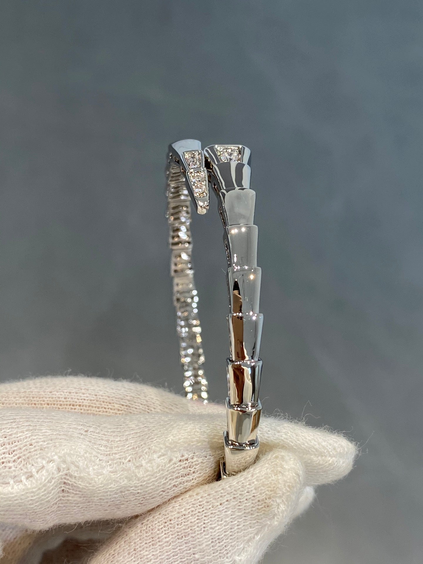 [BIJOUX]SERPENTI BRACELET DIAMONDS SILVER