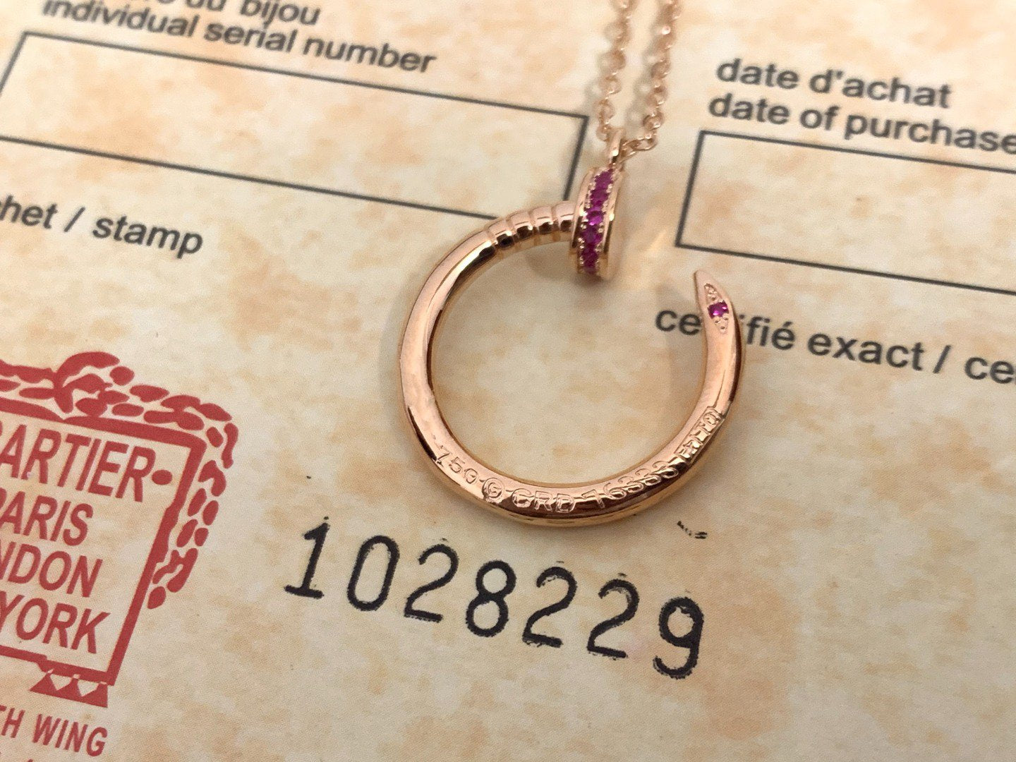 [BIJOUX]JUSTE PINK DIAMOND NECKLACE