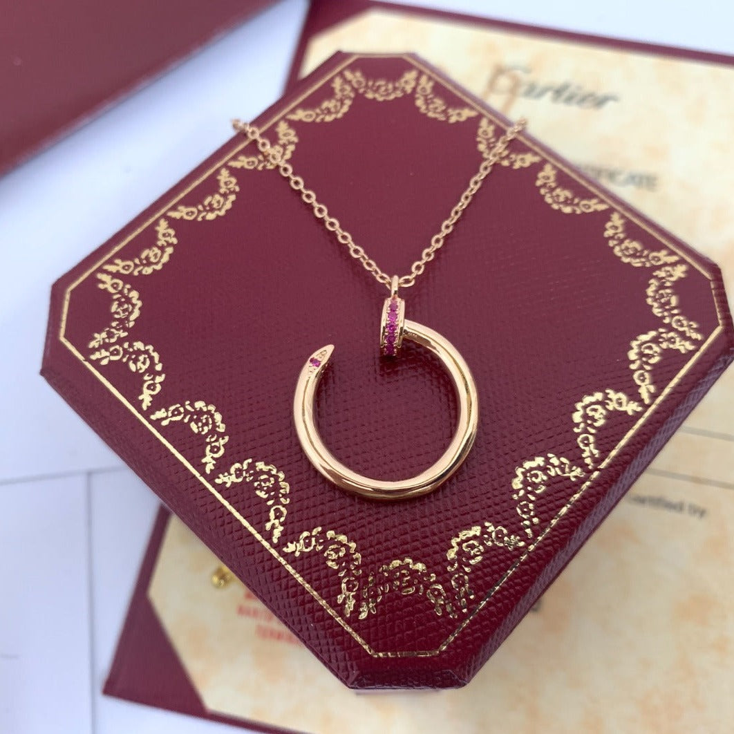 [BIJOUX]JUSTE PINK DIAMOND NECKLACE
