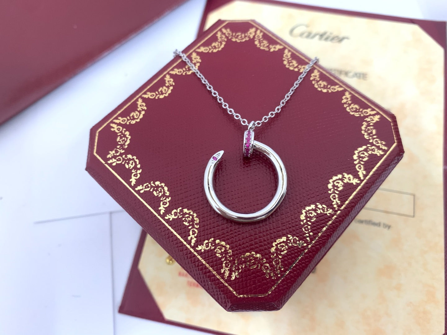 [BIJOUX]JUSTE PINK DIAMOND NECKLACE