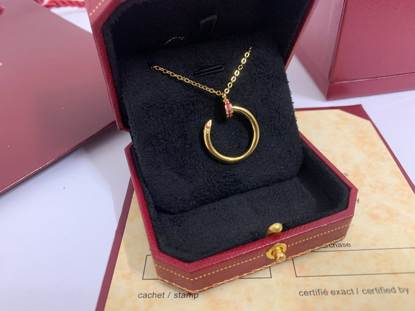 [BIJOUX]JUSTE PINK DIAMOND NECKLACE