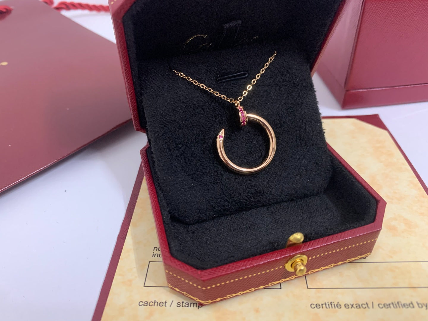 [BIJOUX]JUSTE PINK DIAMOND NECKLACE