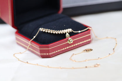 [BIJOUX]CLASH PINK GOLD NECKLACE
